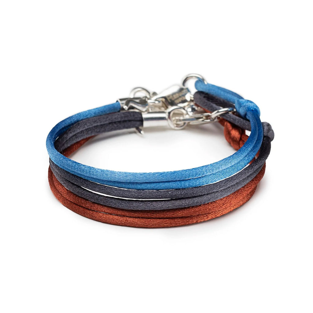 Light Blue Silk Bracelet