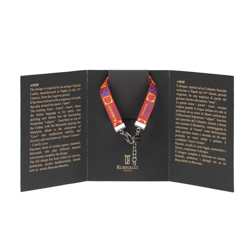 Amor Red Yellow Silk Bracelet