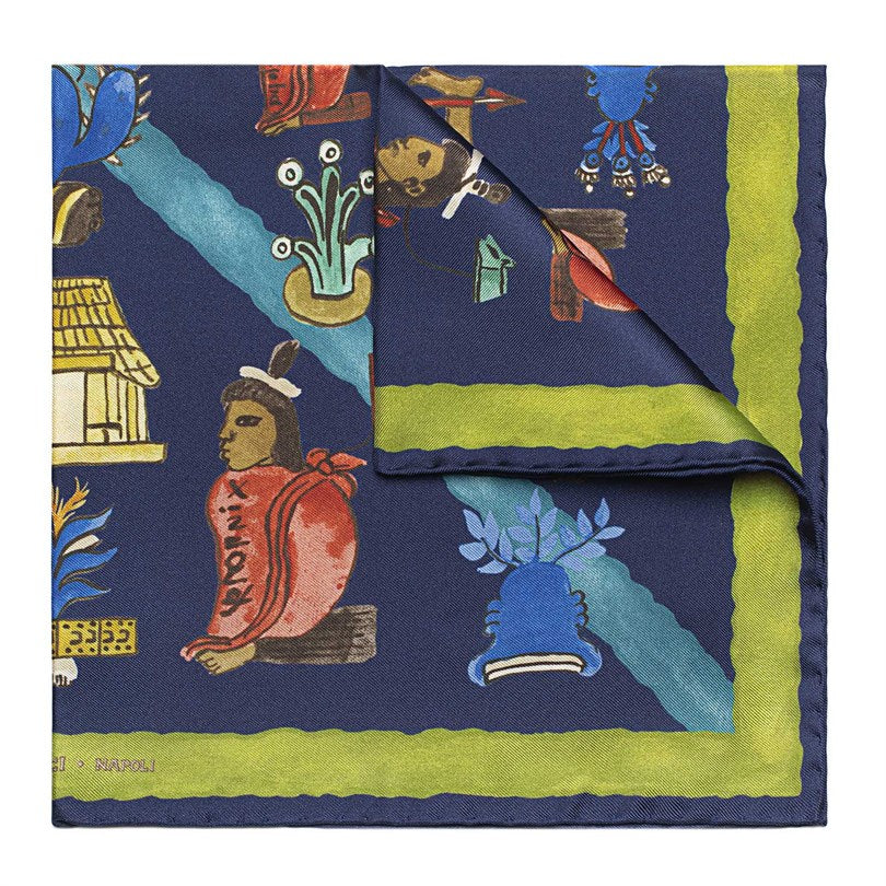 Rubinacci - Acid Green Mendoza Pocket Square Rubinacci
