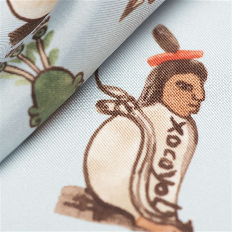 Rubinacci - Mendoza Sky Pocket Square Rubinacci