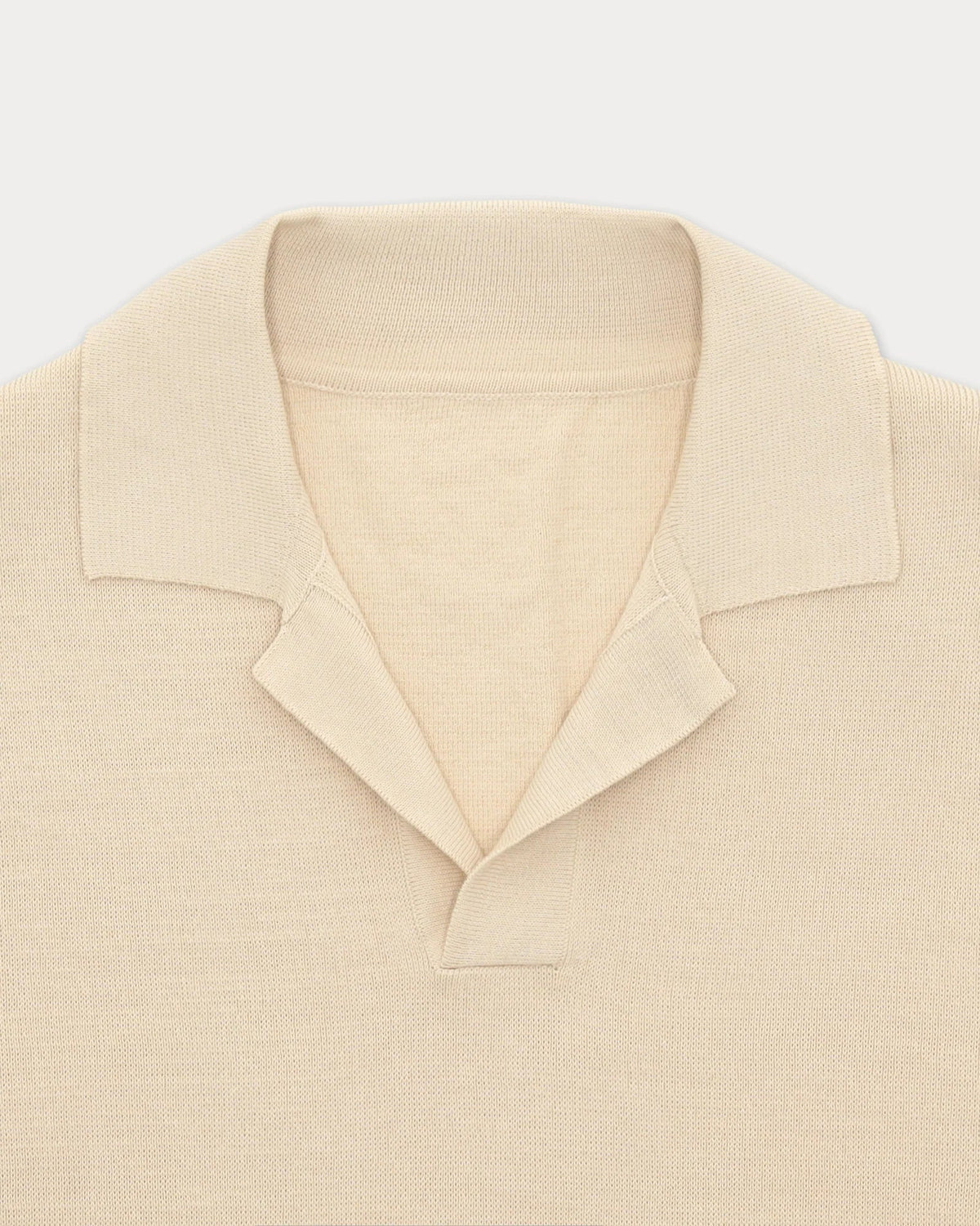 Fortela - Adrien Cotton Knit V-Neck Polo Fortela
