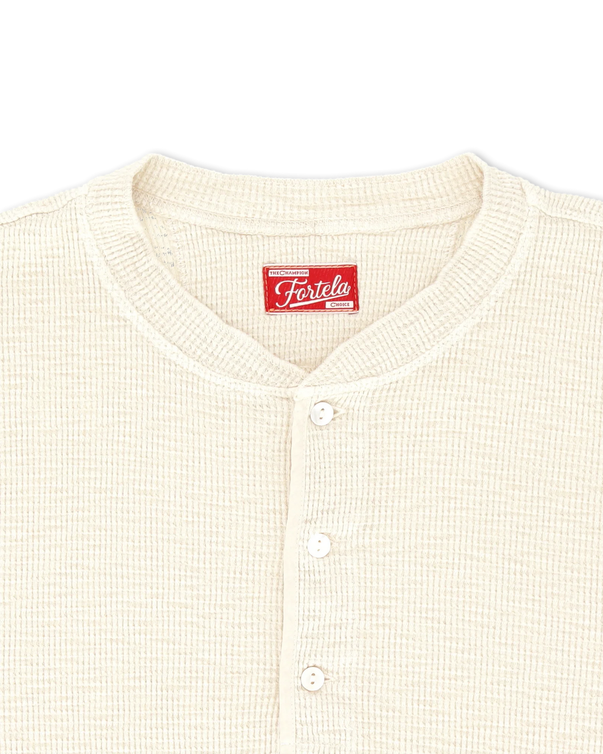Fortela - Amish-CDX55 Waffle Jersey - Offwhite Fortela