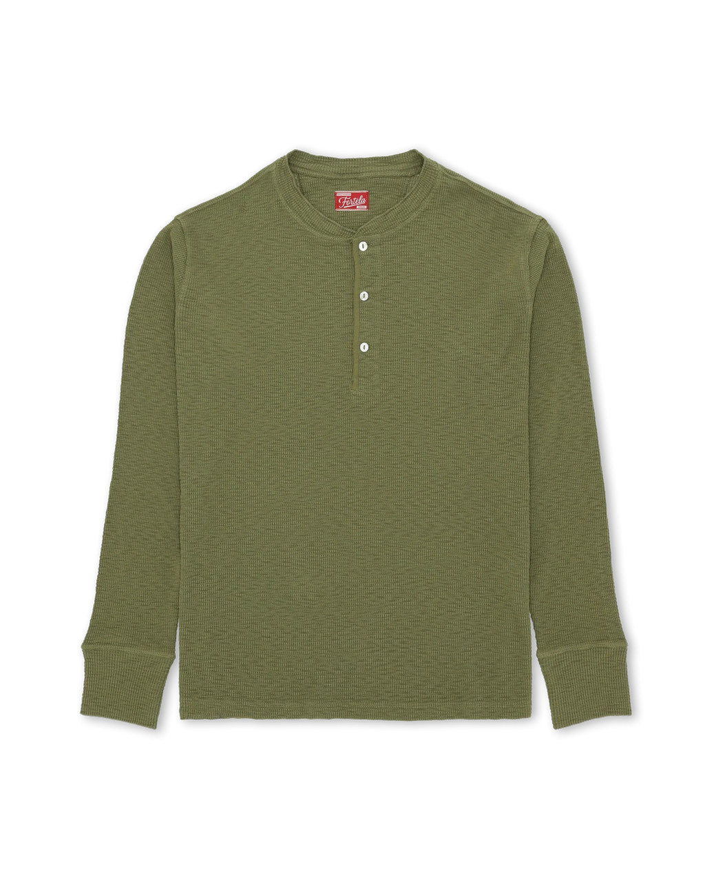 Fortela - Amish-CDX55 Waffle Jersey – Oil Green