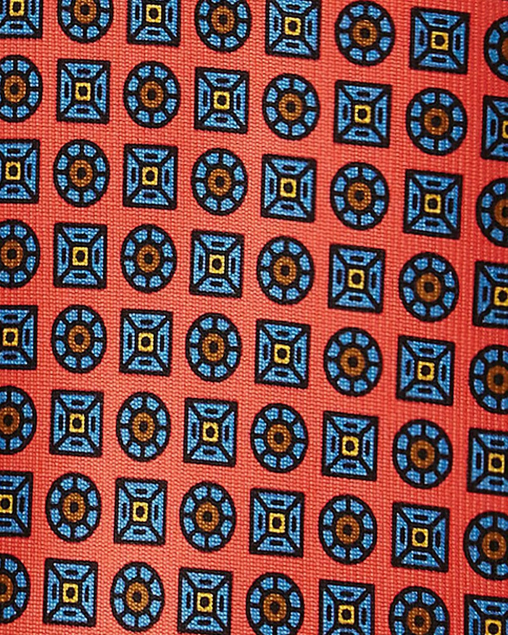 Viola Milano - Artisan Floral Handprinted Selftipped Silk Tie - Rose Viola Milano