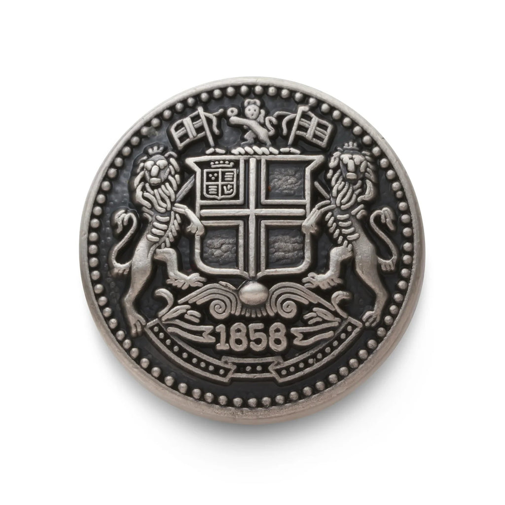 Benson & Clegg - East India Company Blazer Button Set In Antique Silver (Single Breasted) Benson & Clegg