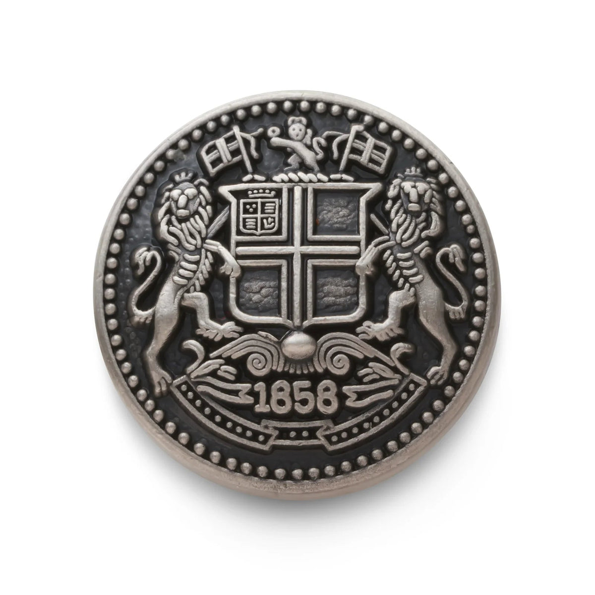 Benson & Clegg - East India Company Blazer Button Set In Antique Silver (Double Breasted) Benson & Clegg