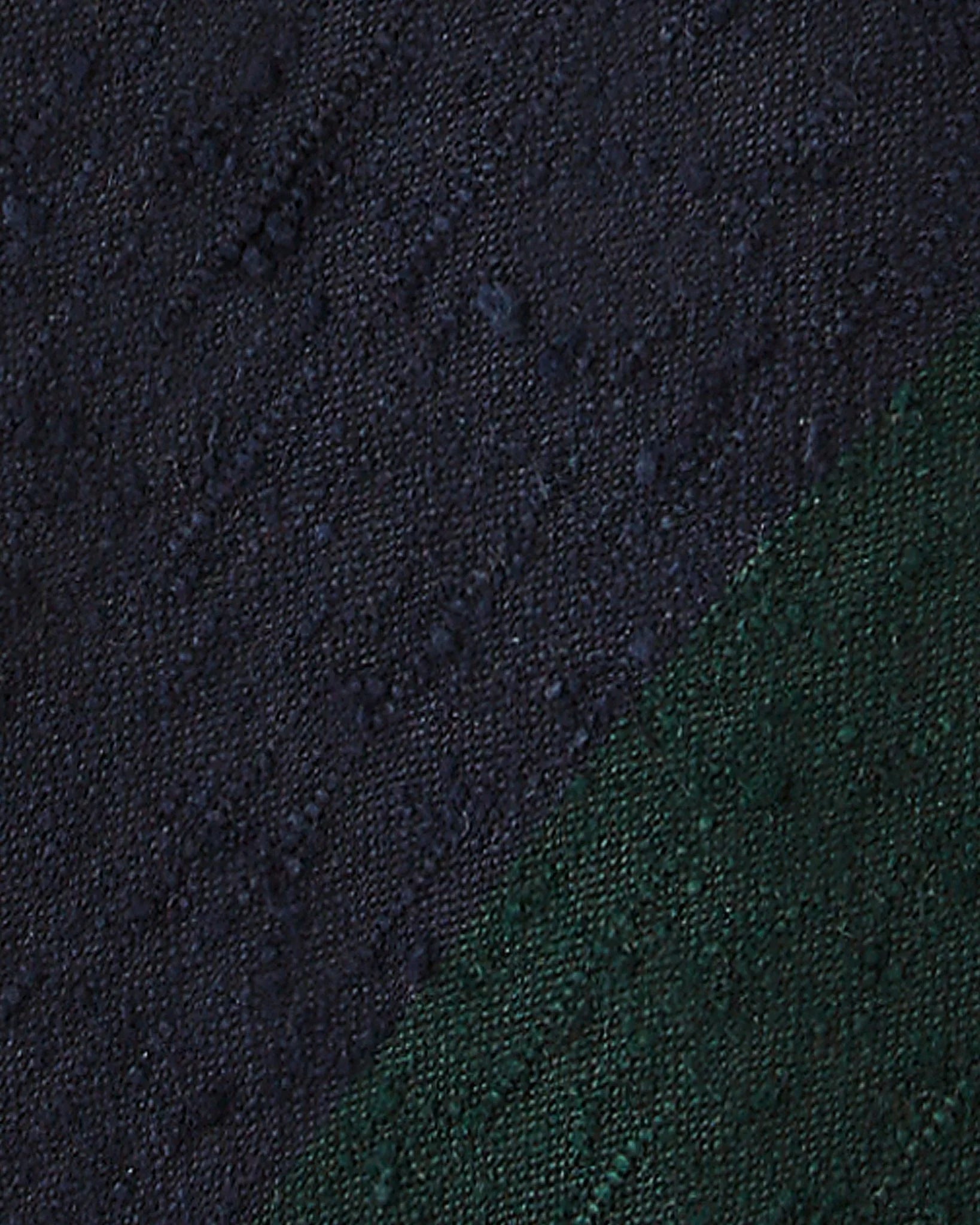 Viola Milano - Block Stripe Handrolled Woven Shantung Tie - Navy/Forest Viola Milano