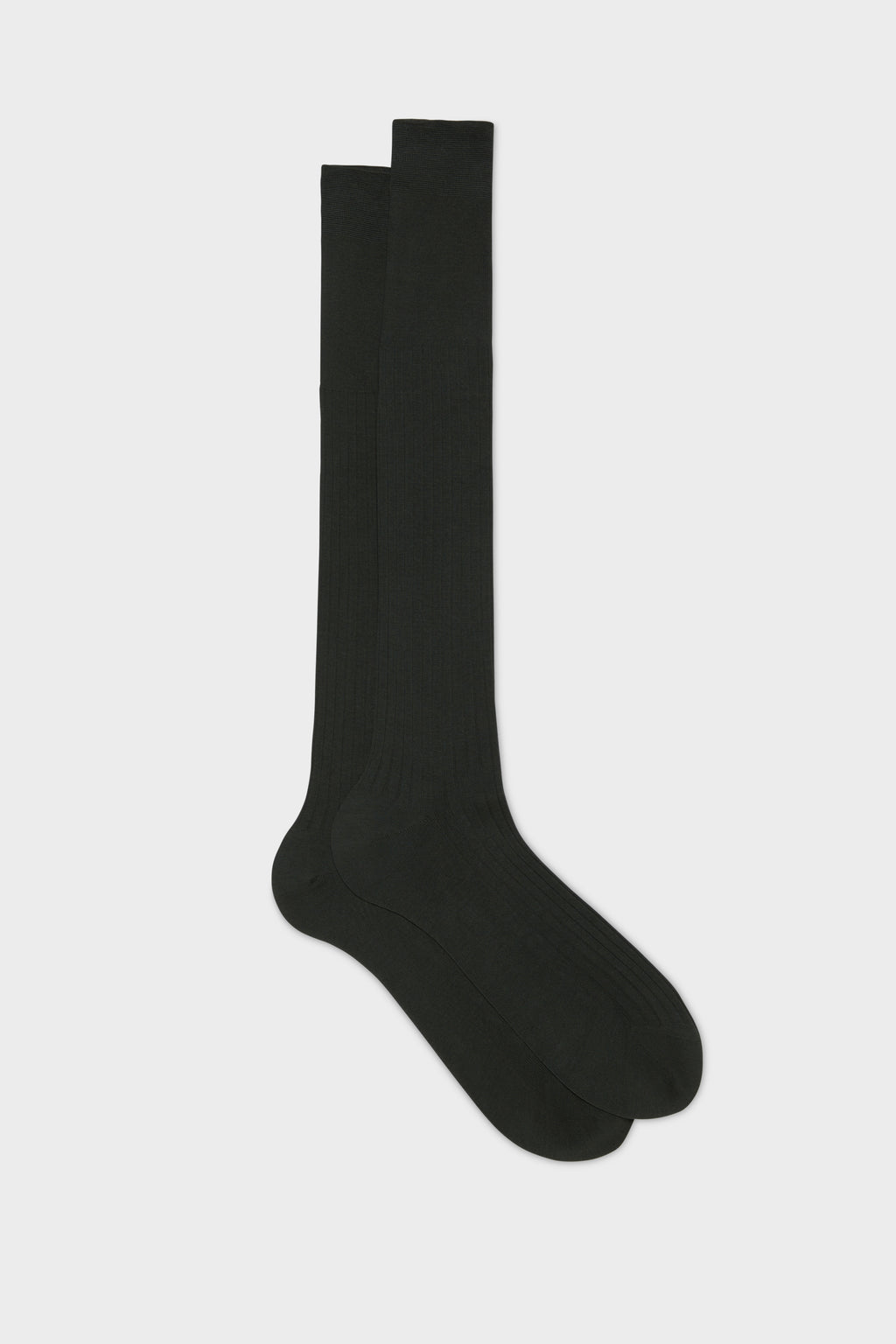 Bresciani - Knee Length Socks - Cesare 100% Cotton Socks | Caffe