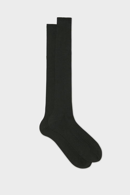 Bresciani - Knee Length Socks - Cesare 100% Cotton Socks | Caffe Bresciani