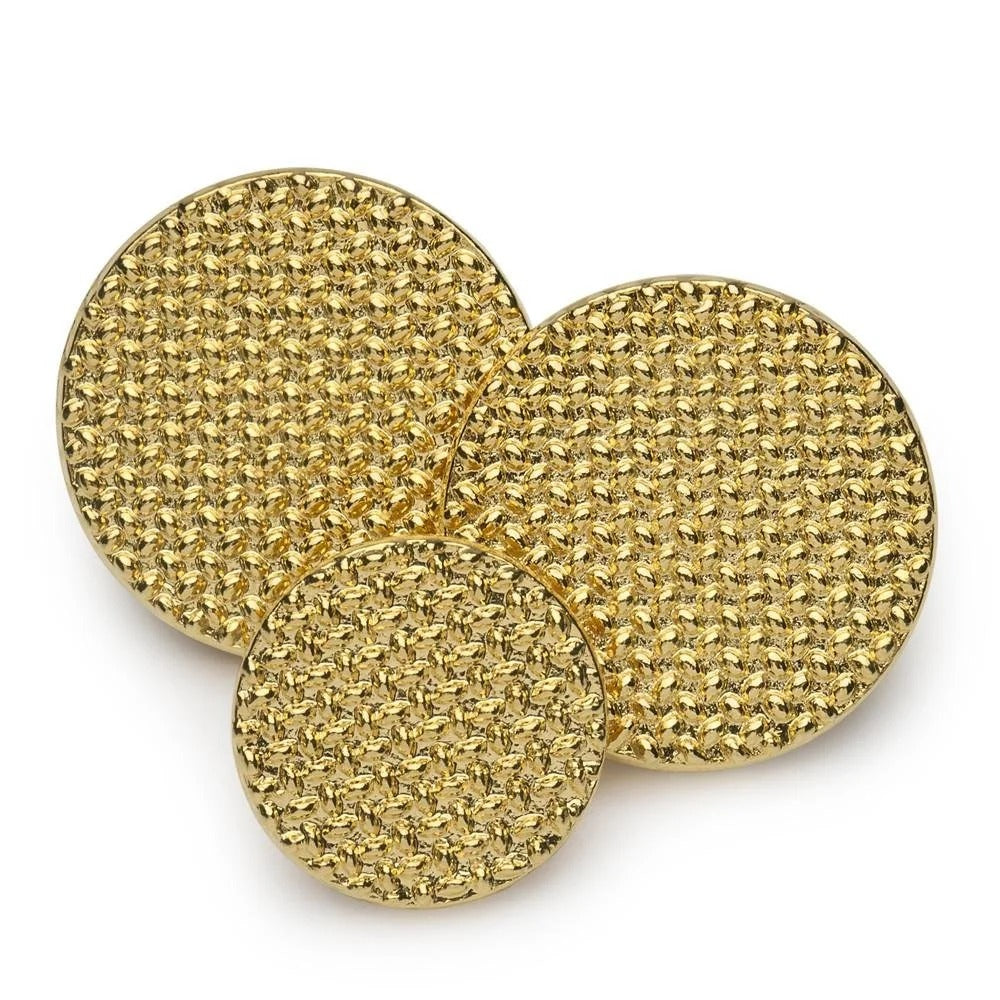 Benson & Clegg - Gold-Plated Crosscut Blazer Button Set (Single Breasted)