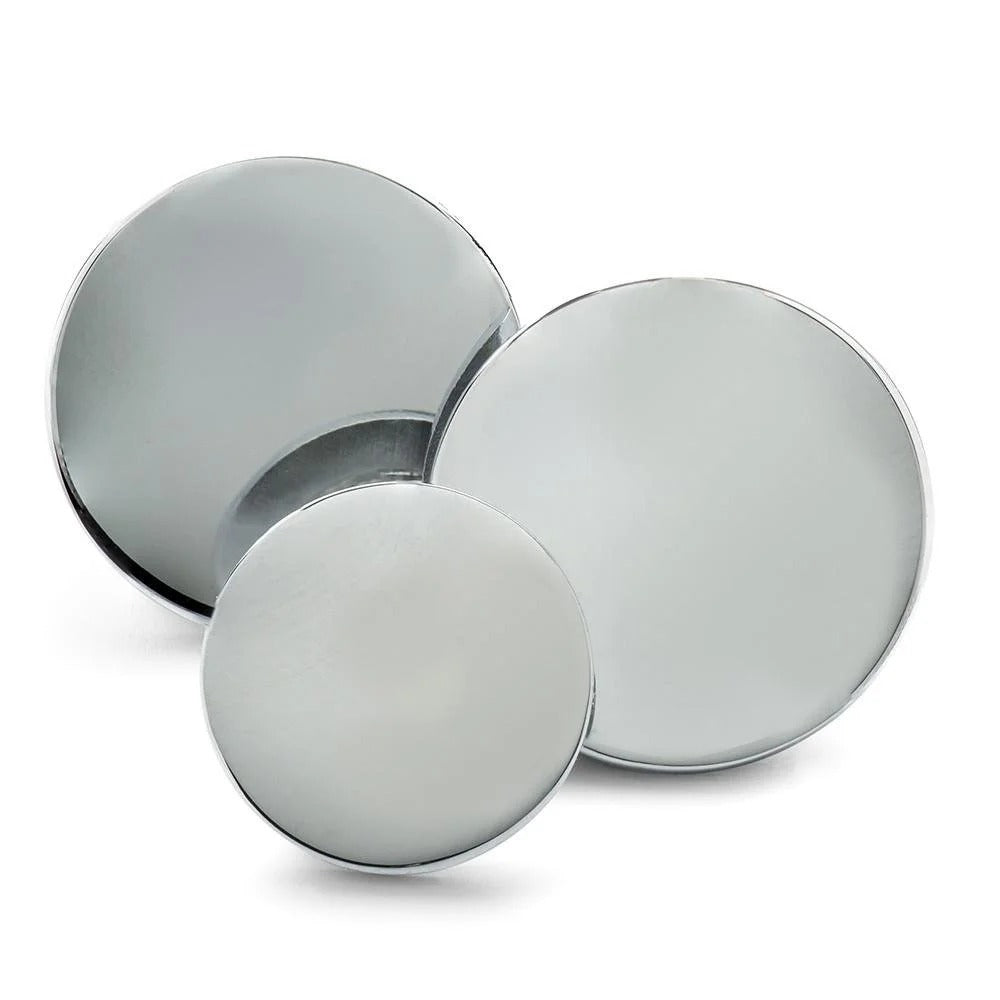 Benson & Clegg - Polished Chrome Blazer Button Set (Single Breasted) Benson & Clegg
