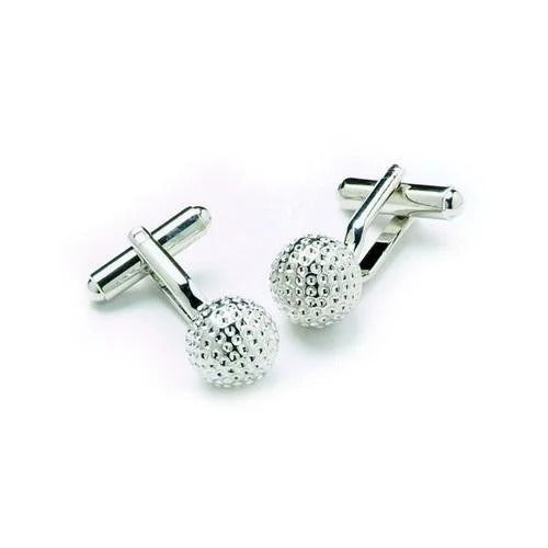 Benson & Clegg - Silver Golf Ball Cufflinks