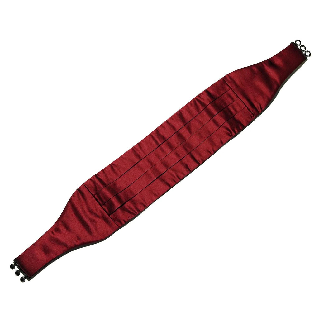 Benson & Clegg - Silk Cummerbund -  Burgundy