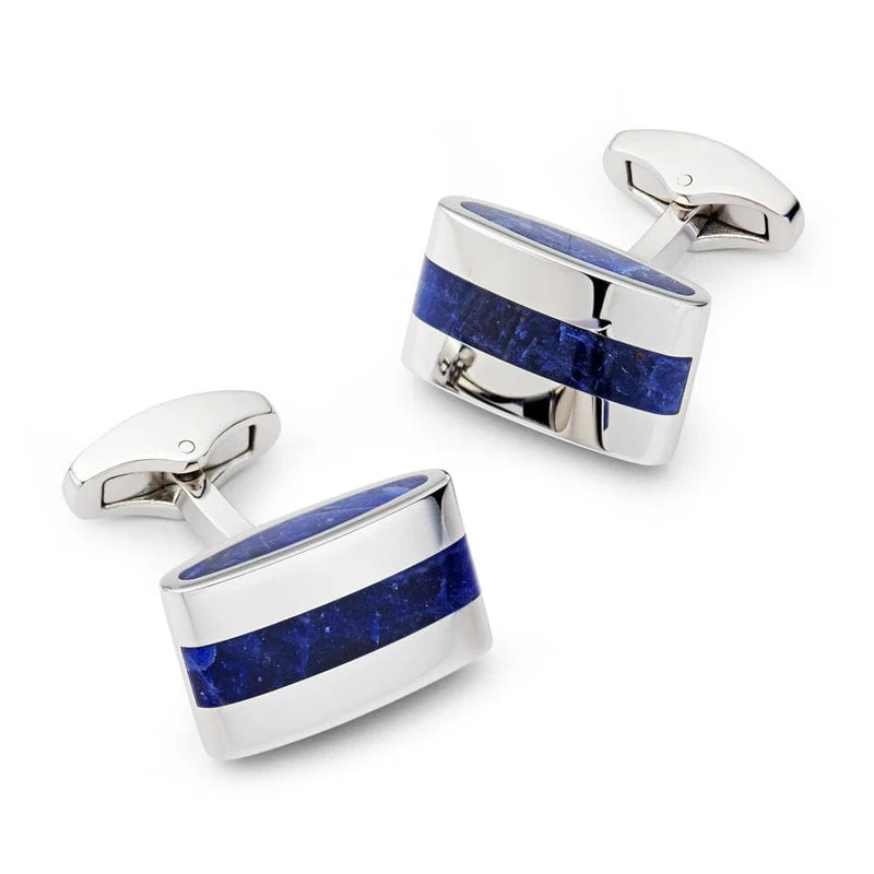 Benson & Clegg - Contemporary Lapis Lazuli Cufflinks