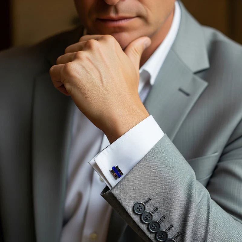 Benson & Clegg - Contemporary Lapis Lazuli Cufflinks