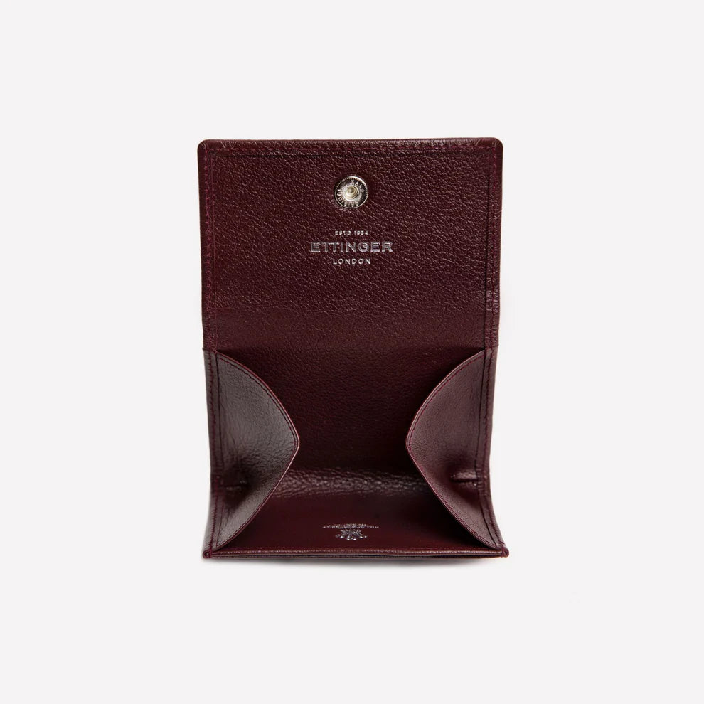 Ettinger - Capra Coin Purse with Card Pocket - Bordeaux Ettinger