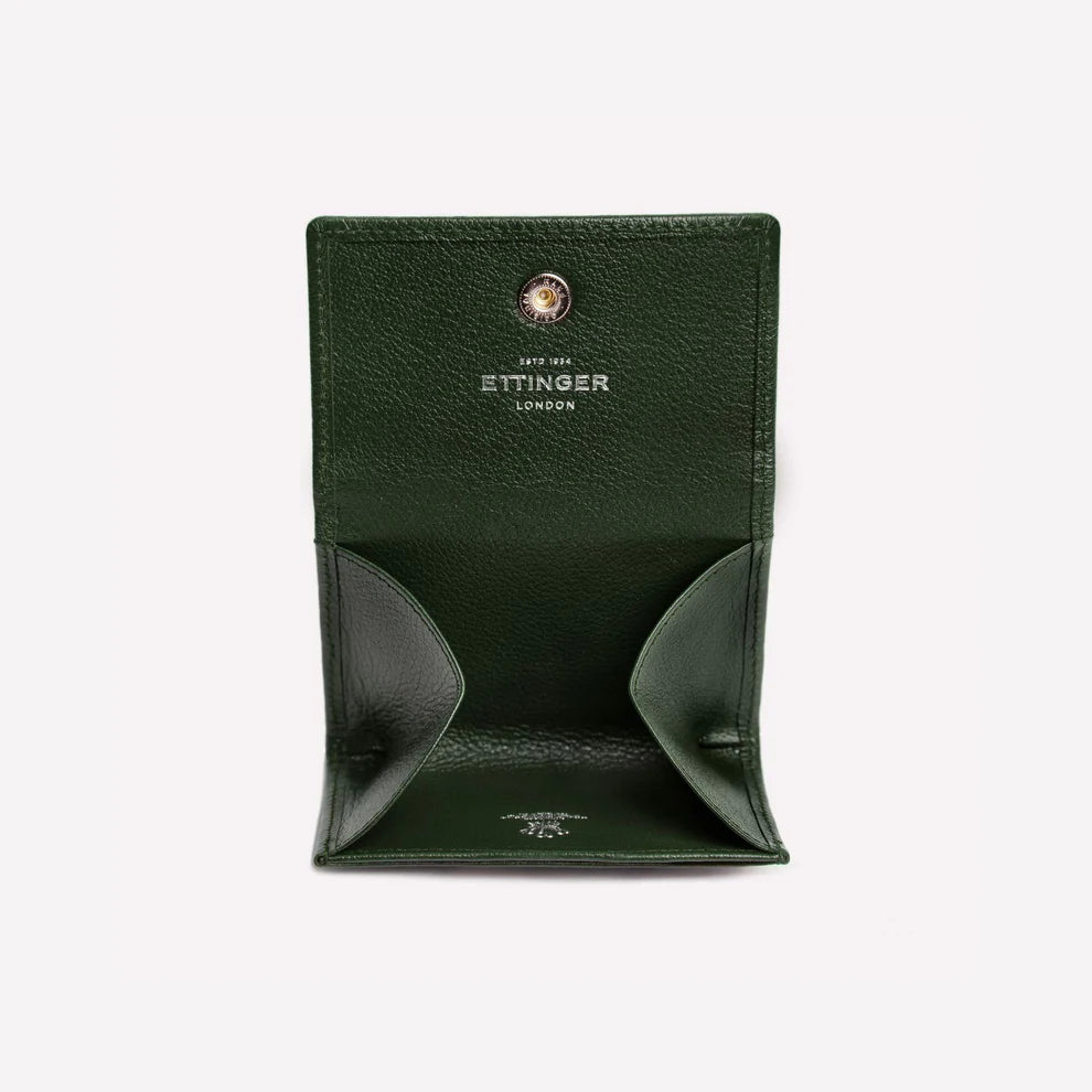 Ettinger - Capra Coin Purse with Card Pocket - Forest Greeen Ettinger