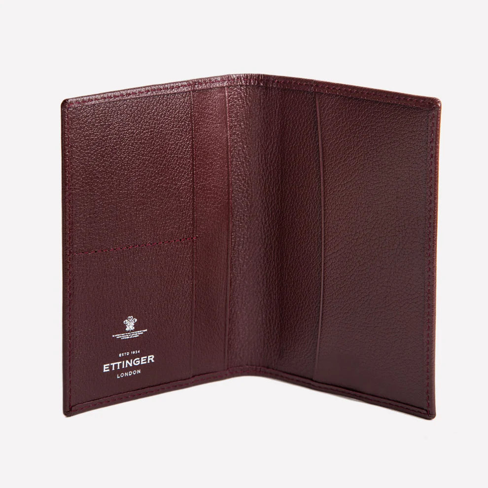 Ettinger - Capra Passport Case - Bordeaux Ettinger