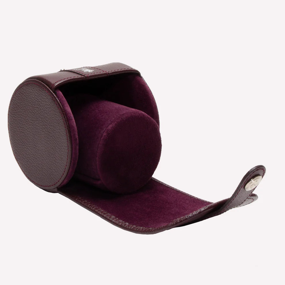 Ettinger - Capra Single Watch Roll - Bordeaux Ettinger