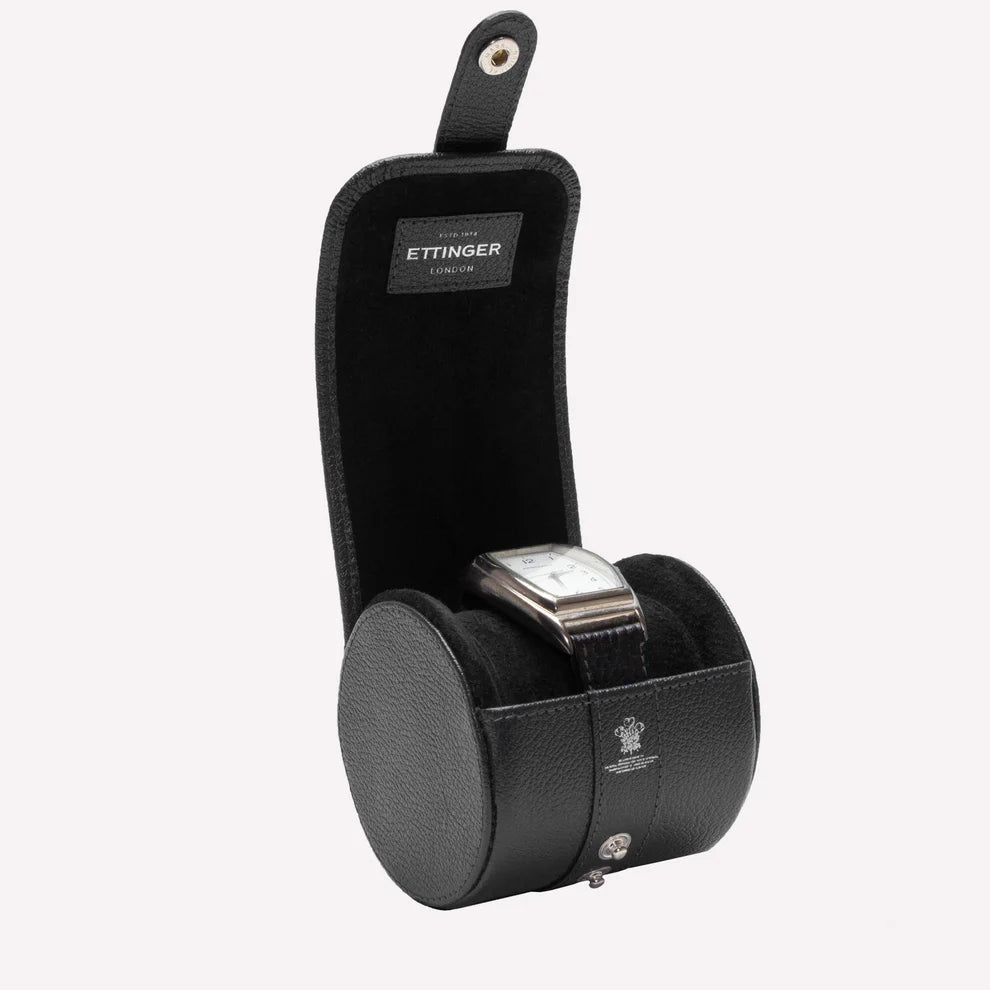Ettinger - Capra Single Watch Roll - Black Ettinger