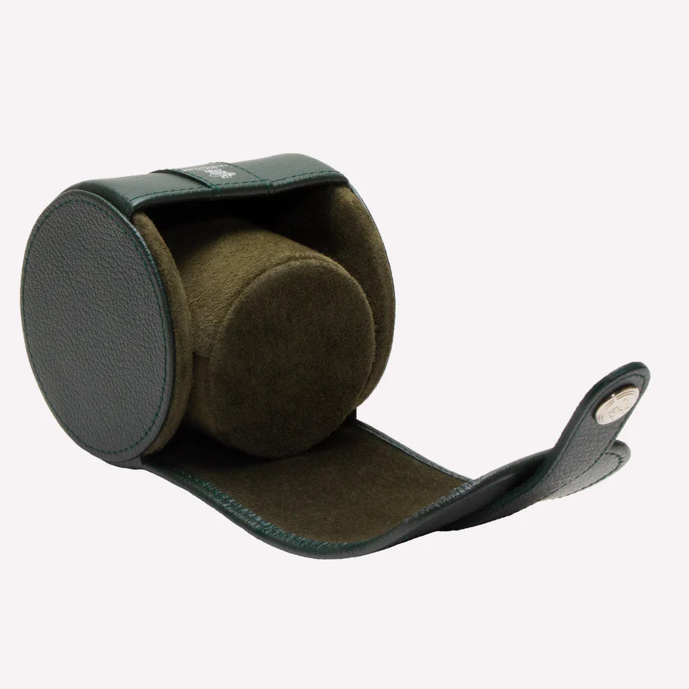 Ettinger - Capra Single Watch Roll - Forest Green Ettinger