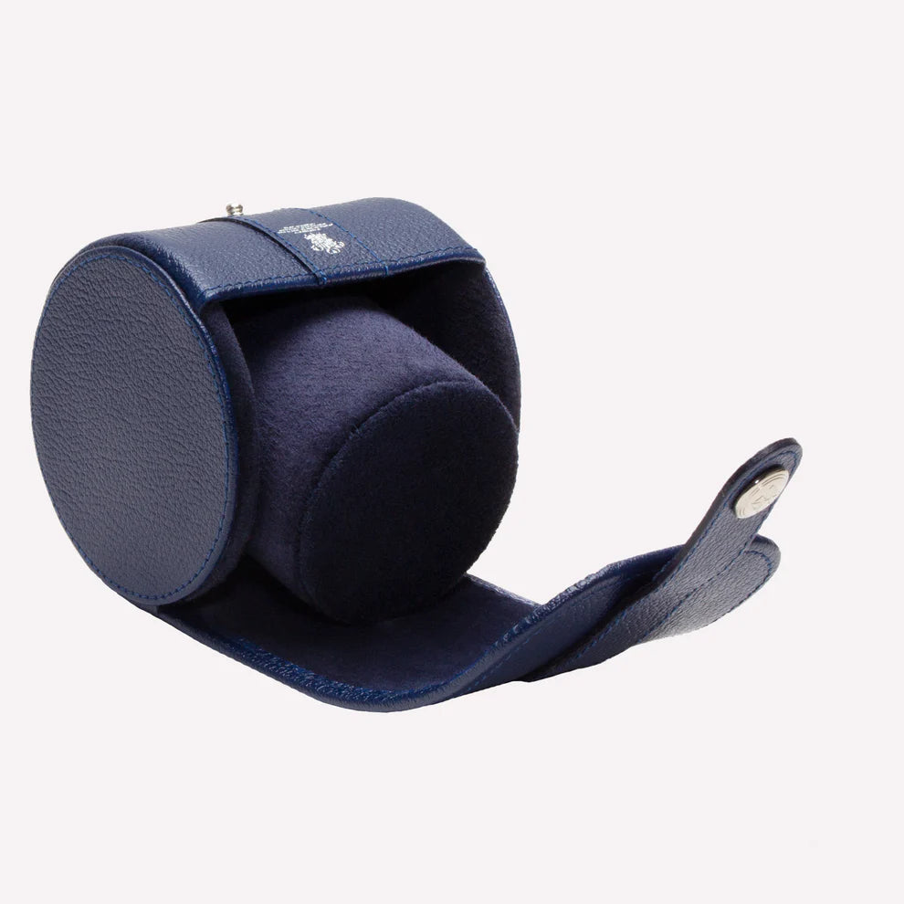 Ettinger - Capra Single Watch Roll - Marine Blue Ettinger