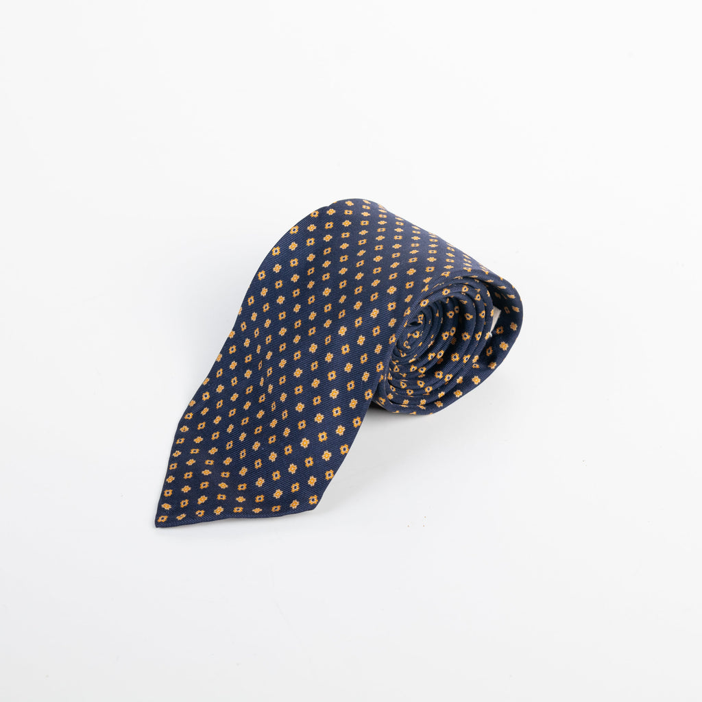 Spacca Neapolis -   Silk Small Pattern - Brown/Yellow Spacca Neapolis