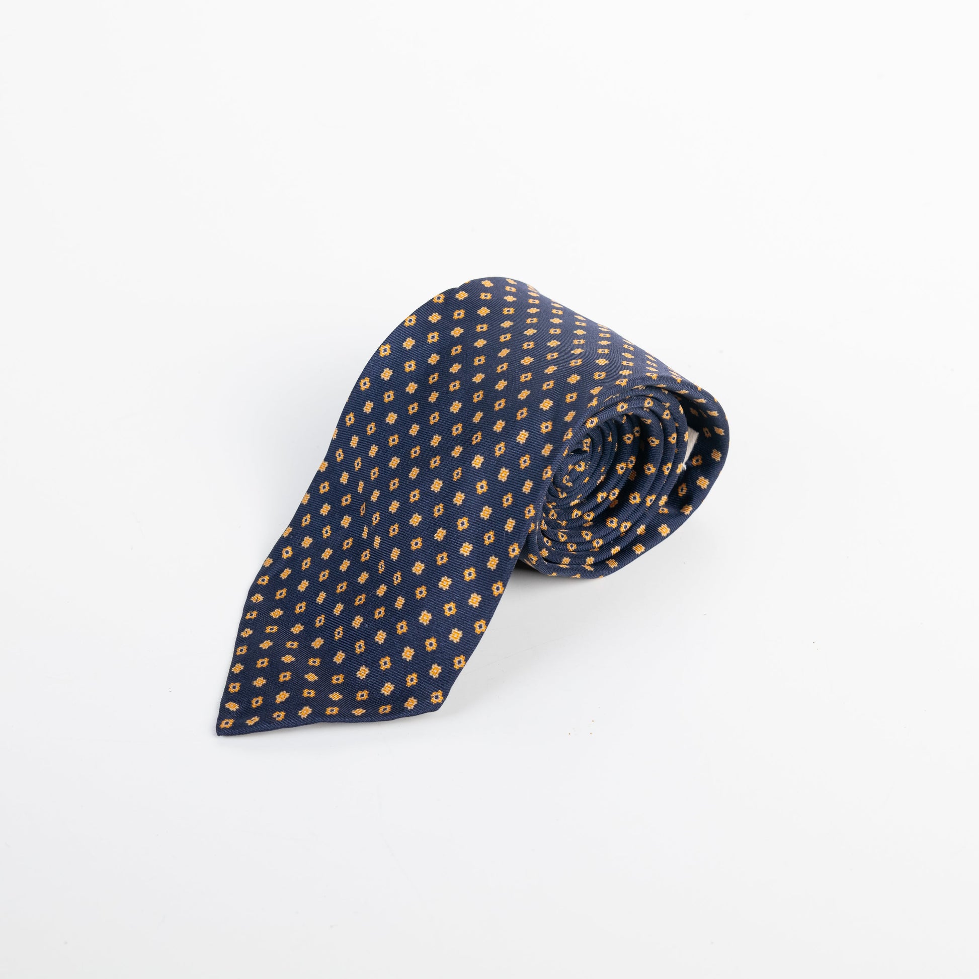 Spacca Neapolis -   Silk Small Pattern - Brown/Yellow Spacca Neapolis