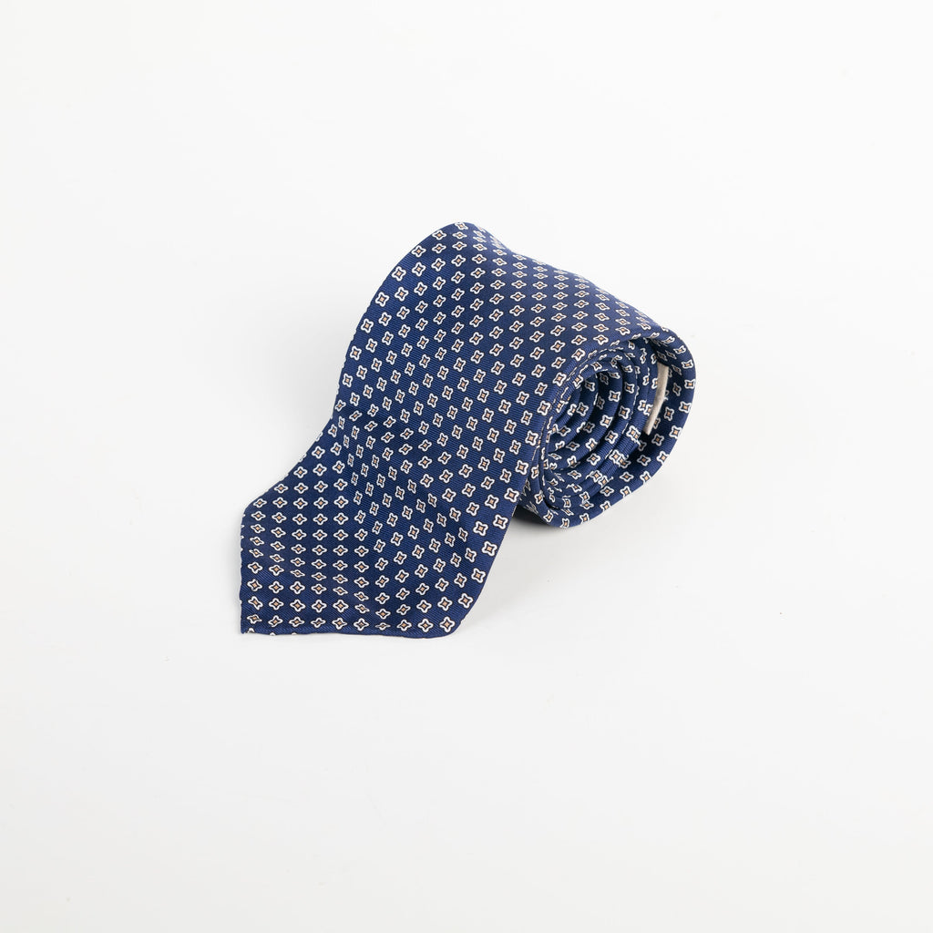 Spacca Neapolis - Navy Printed Ties Spacca Neapolis