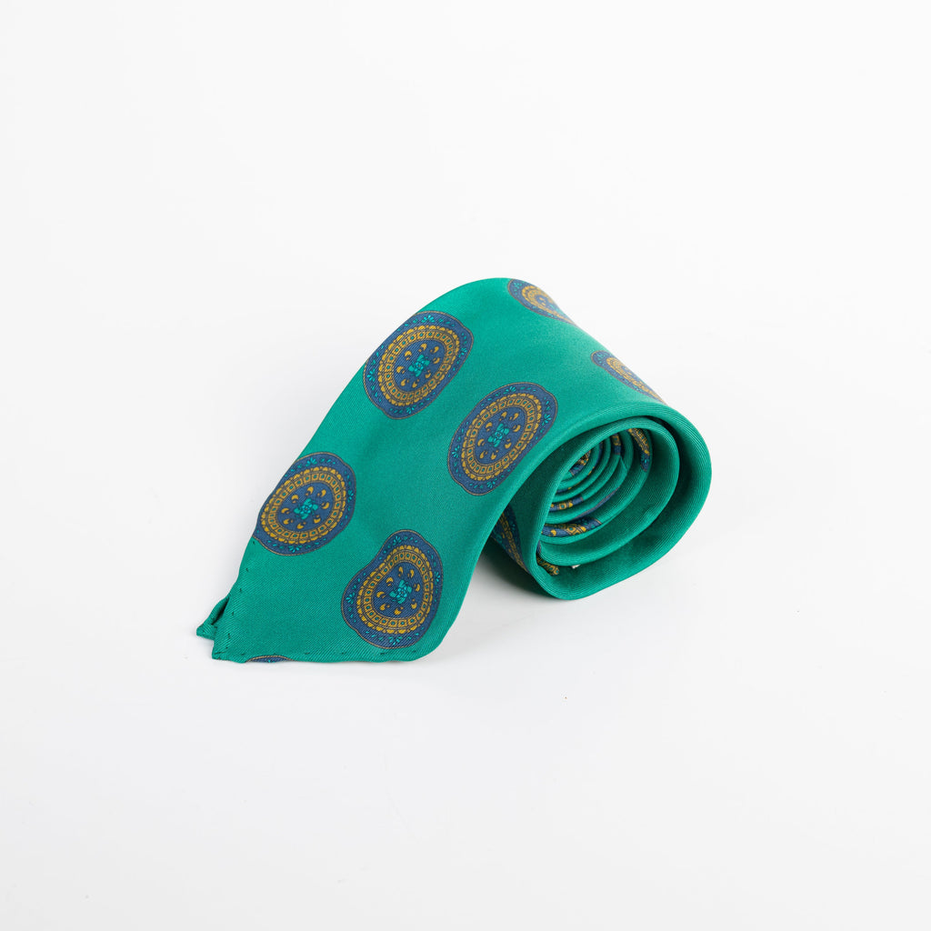 Spacca Neapolis - Green Printed Ties Spacca Neapolis