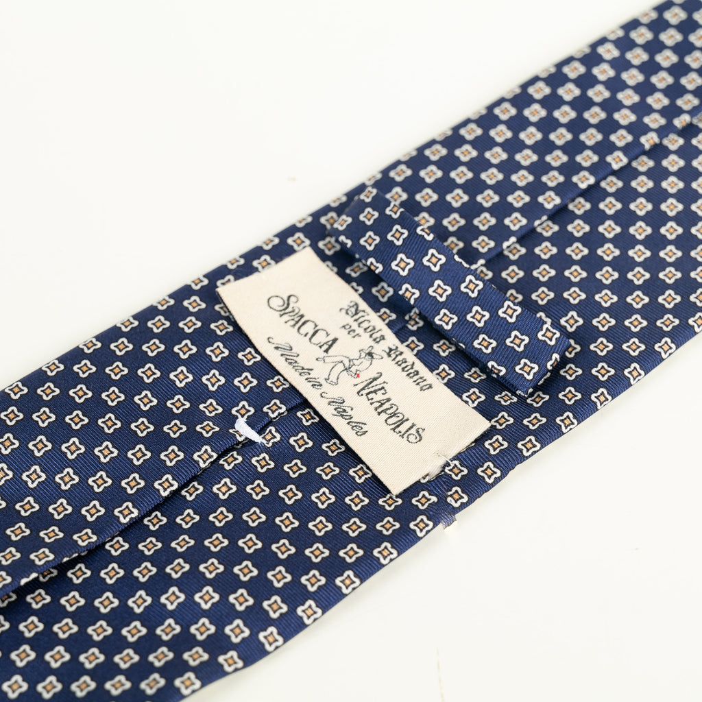 Spacca Neapolis - Navy Printed Ties Spacca Neapolis