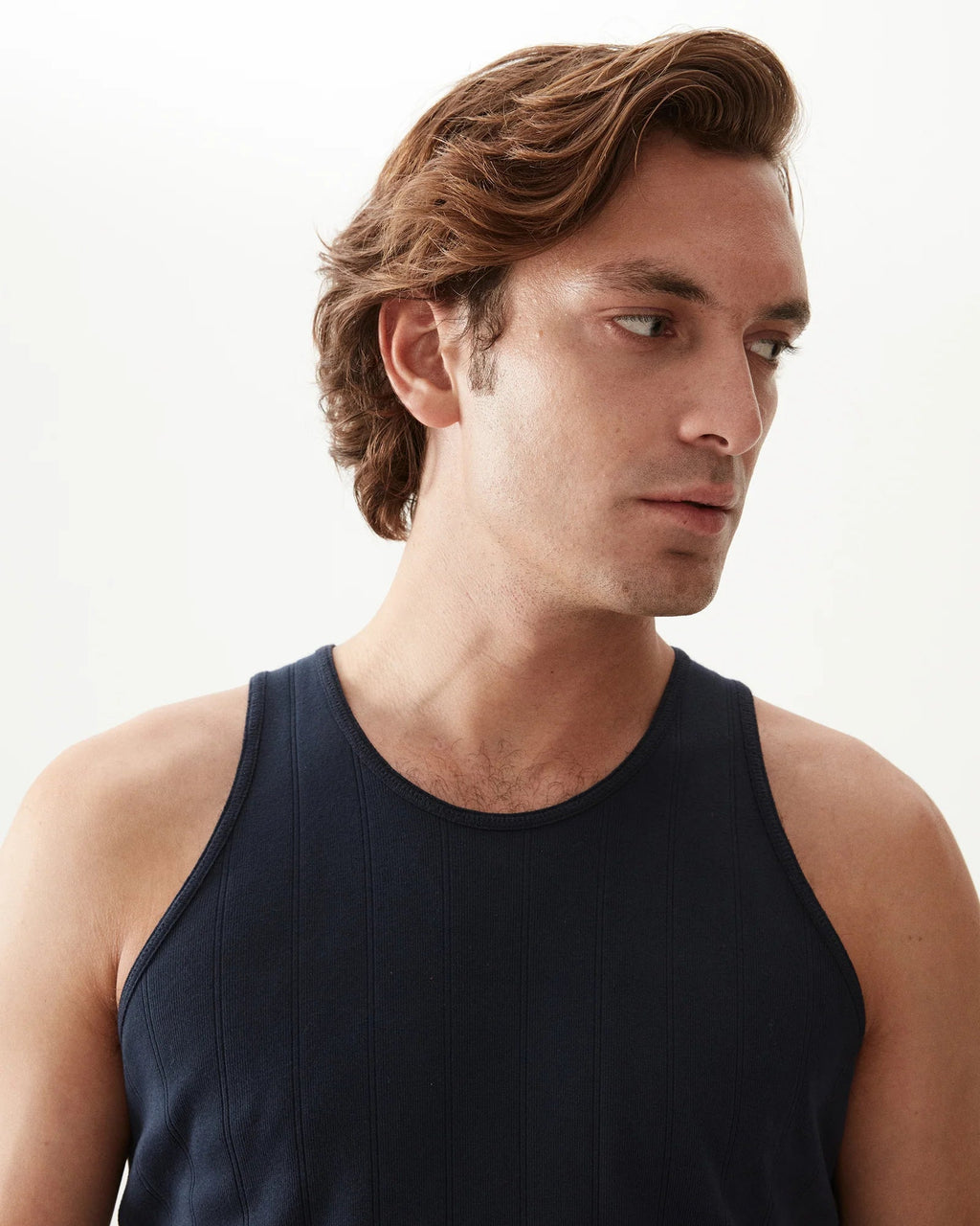 Fortela - Dylan Cotton Tank Top - Blue Fortela