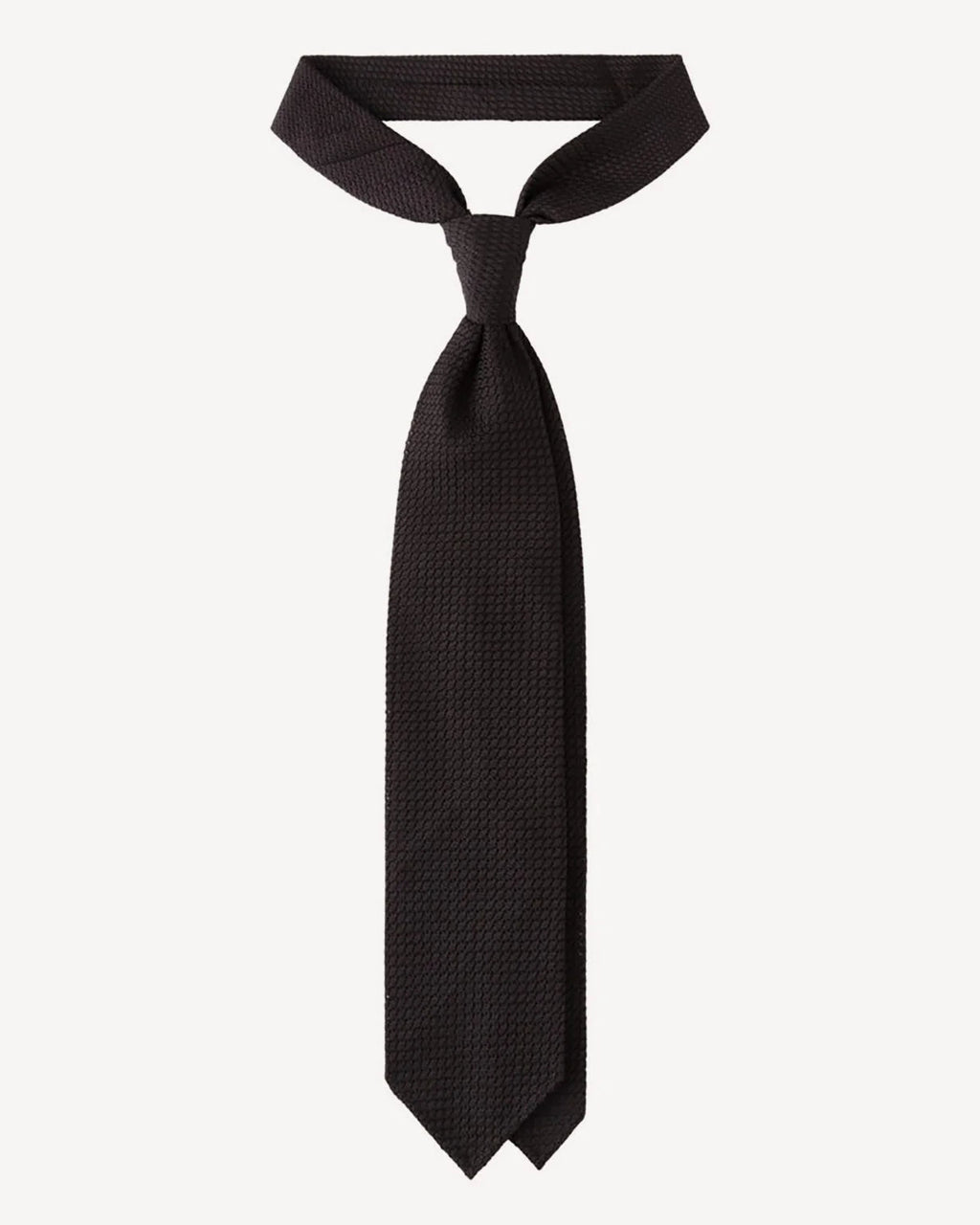 Viola Milano - Grenadine Garza Grossa Unlined Tie - Black Viola Milano