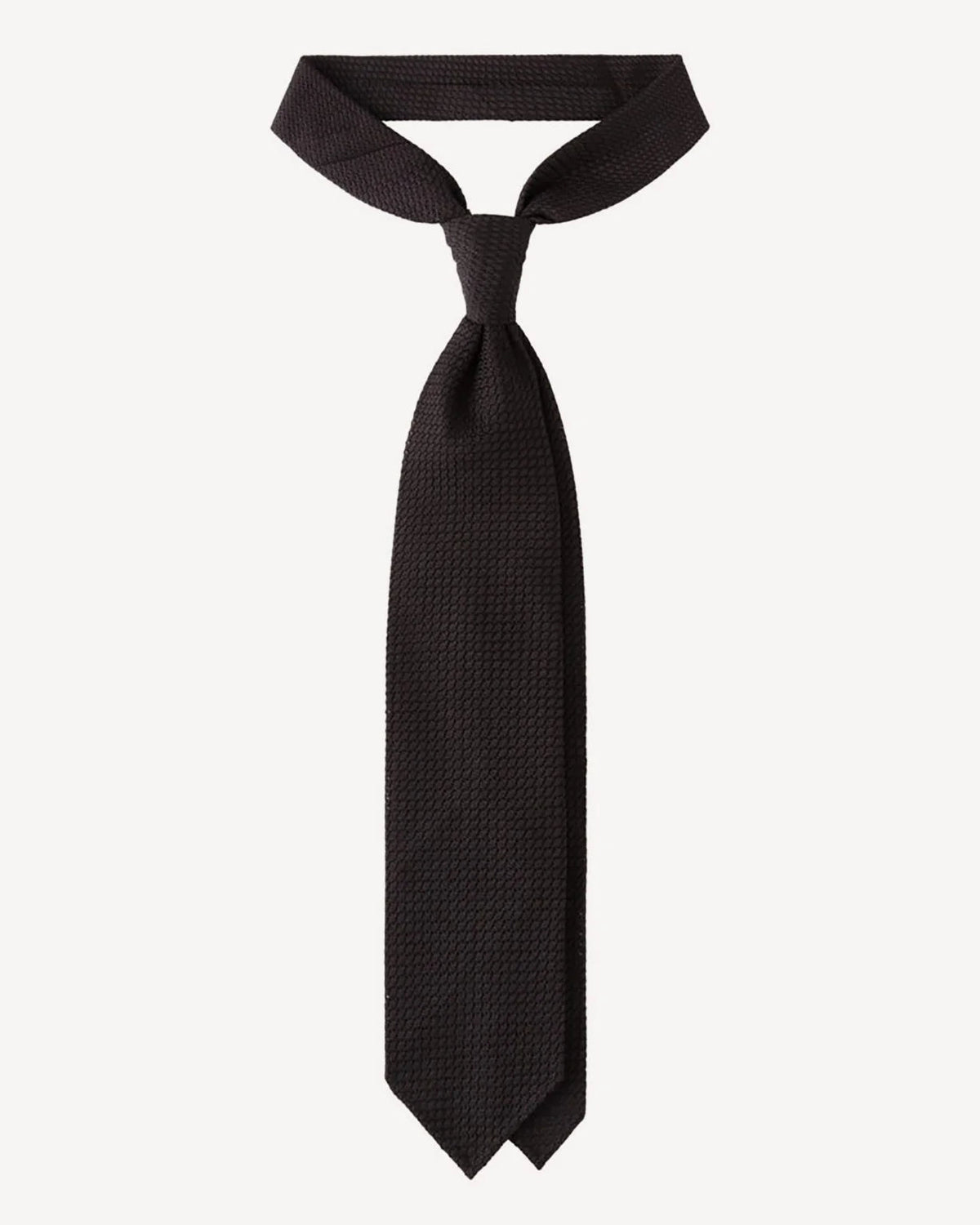 Viola Milano - Grenadine Garza Grossa Unlined Tie - Black Viola Milano