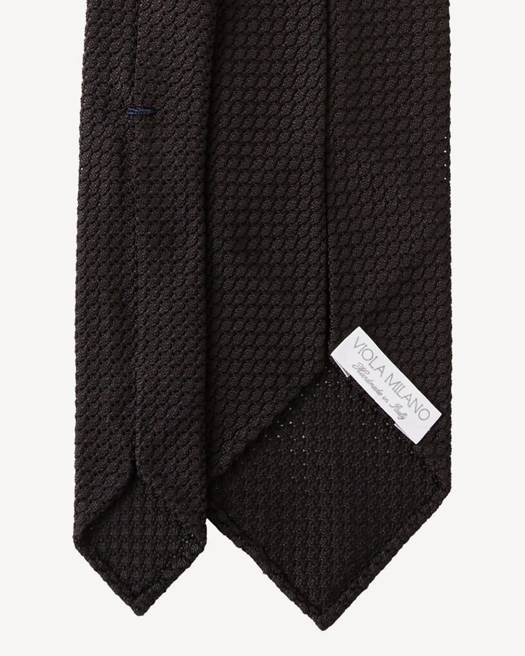 Viola Milano - Grenadine Garza Grossa Unlined Tie - Black Viola Milano