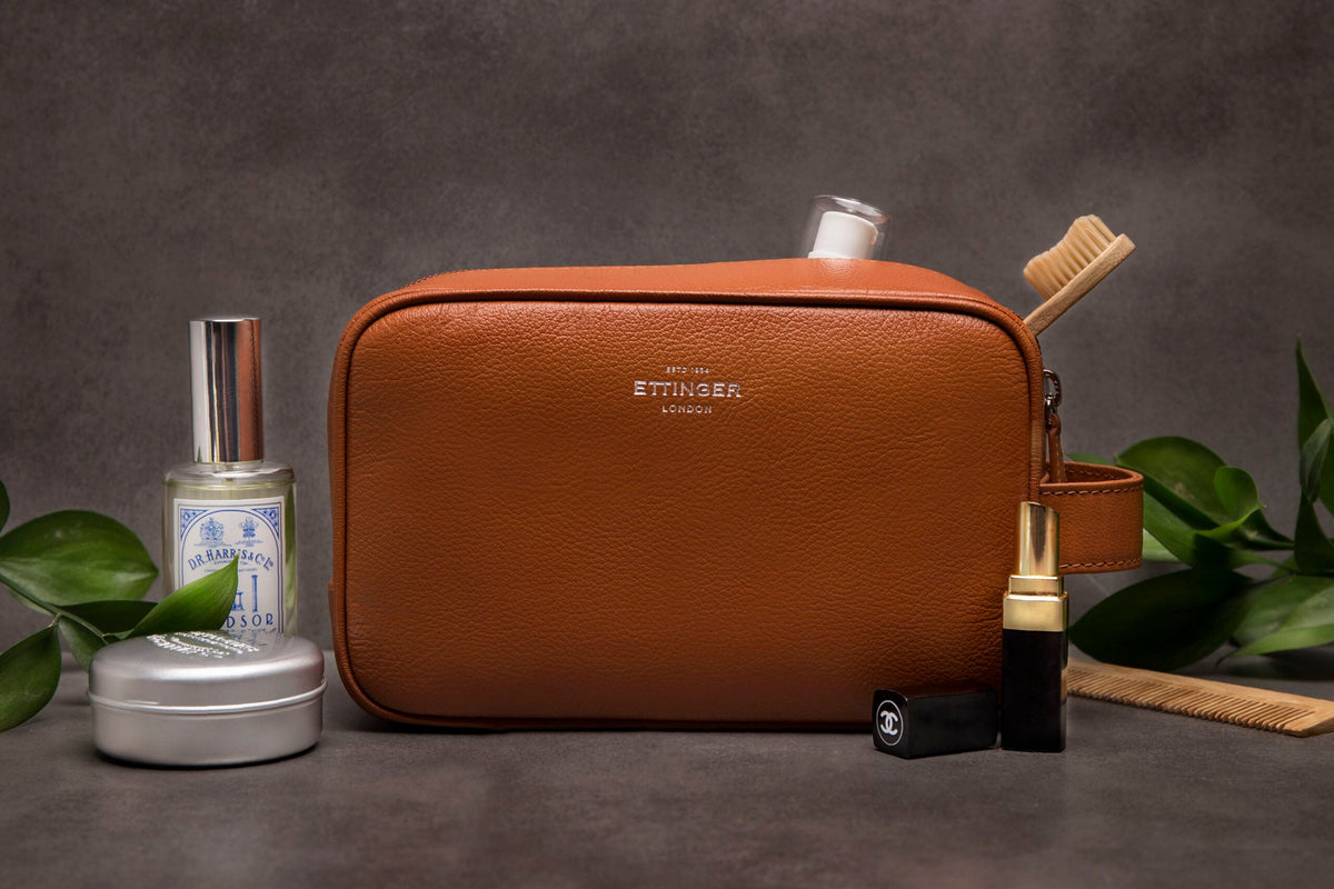 Ettinger - Capra Wash Bag - Tan Ettinger