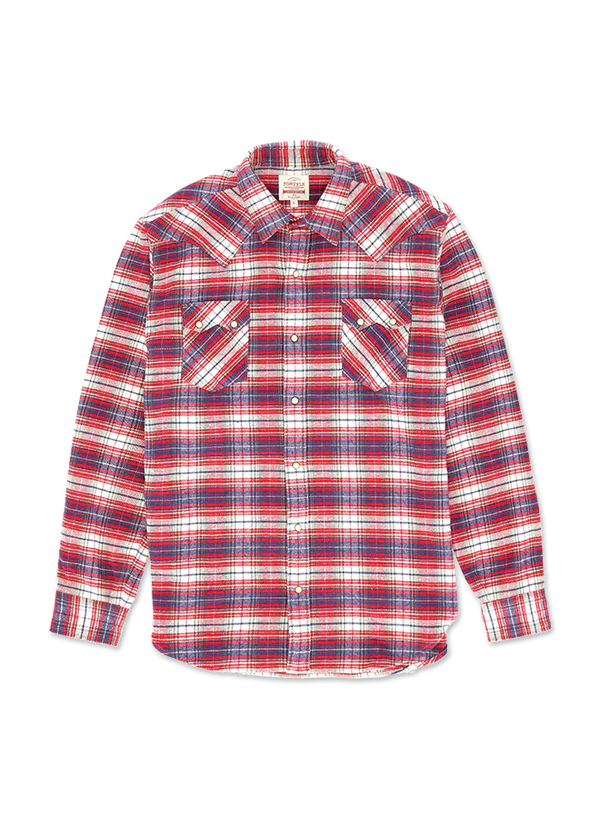Fortela - JOSH Shirt Check 3 - Blue/ Red Fortela