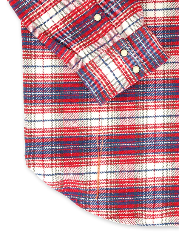 Fortela - JOSH Shirt Check 3 - Blue/ Red Fortela