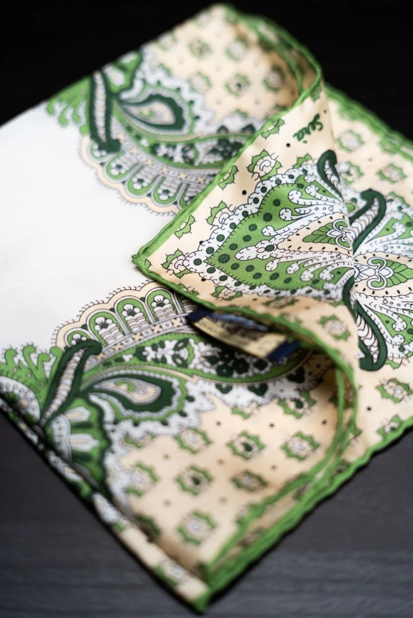 Sera  Fine Silk - Fiori di Limone Pocket Square Sera Fine Silk