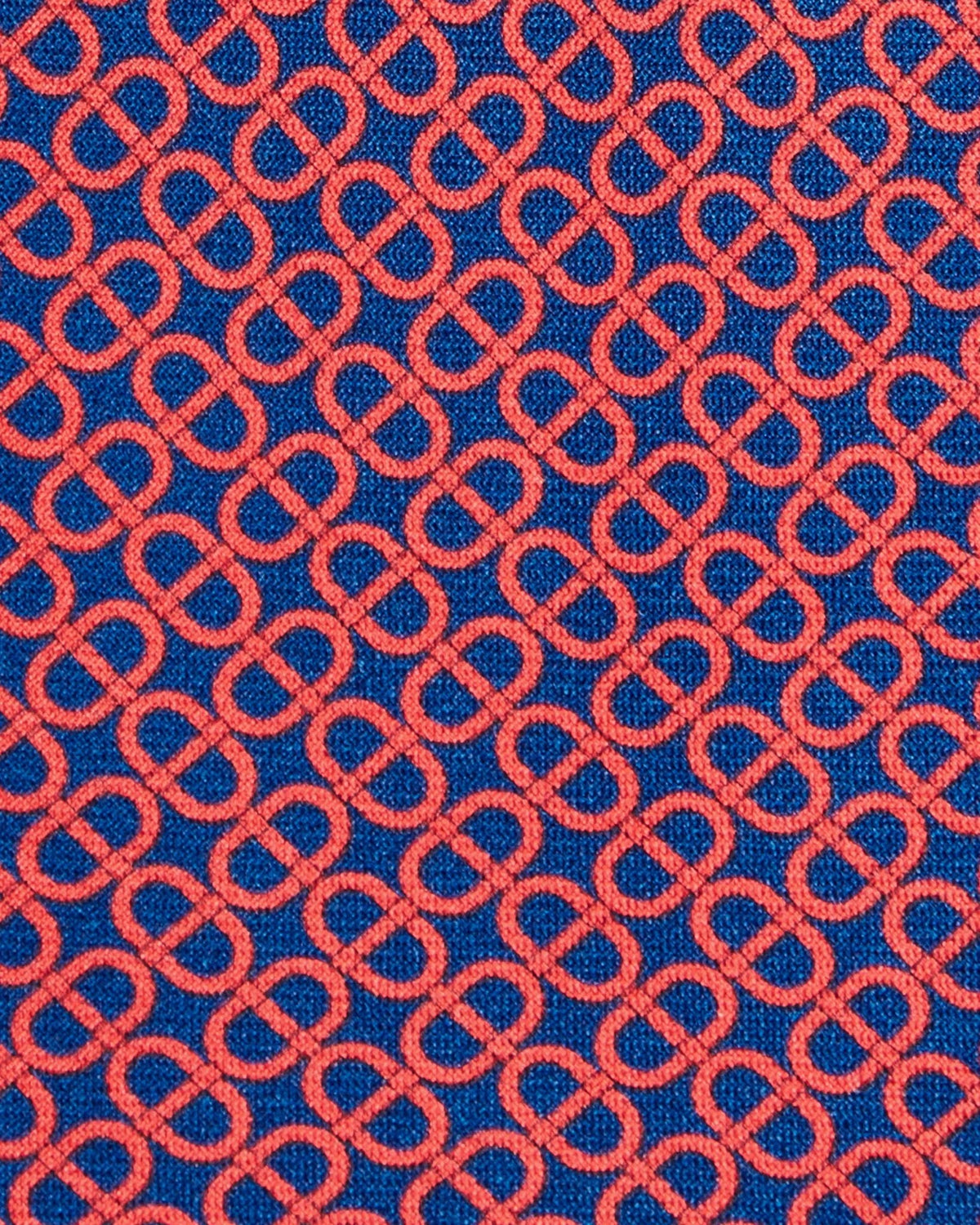 Viola Milano - Maillon Selftipped Italian Silk Tie - Navy/Wine Viola Milano