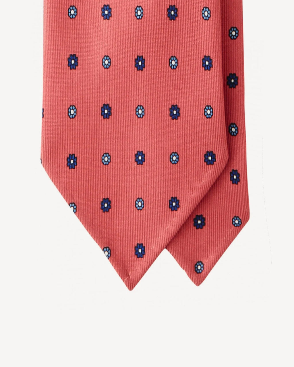 Viola Milano - Micro Floral Selftipped Italian Silk Tie - Rose Viola Milano