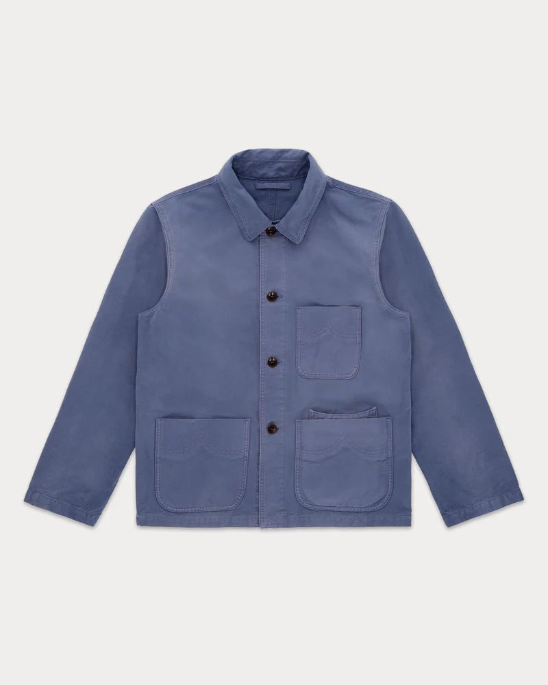 Fortela - Montana Sunfaded Cotton Jacket - Sky Blue Fortela