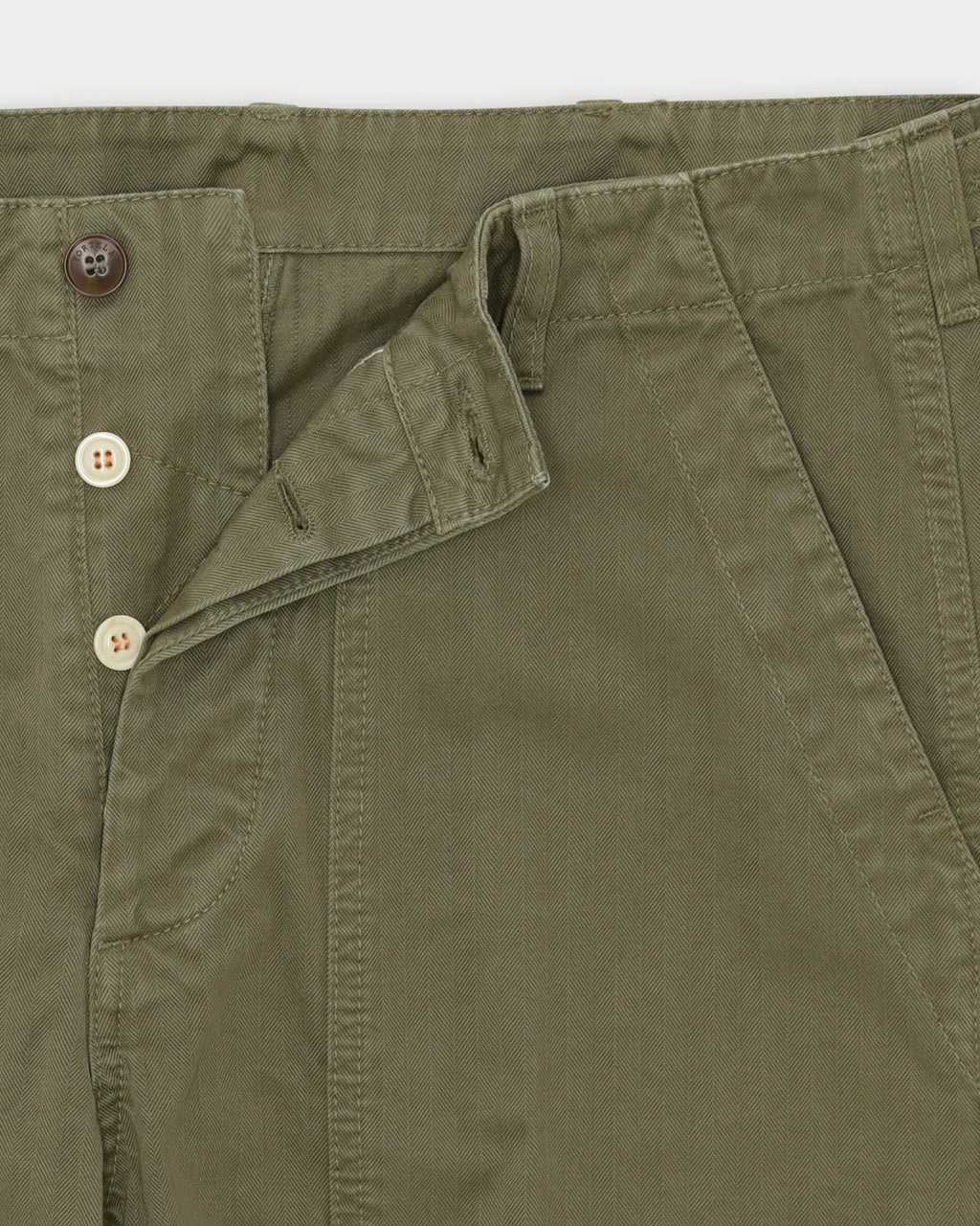 Fortela - Newfatigue Cotton Herringbone 0003T - Sage Green Fortela