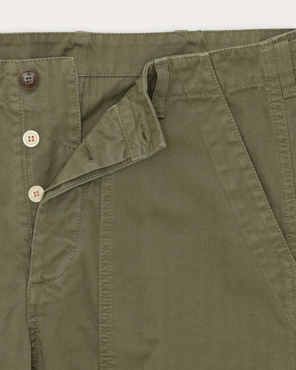 Fortela - Newfatigue Cotton Herringbone 0003T - Sage Green Fortela