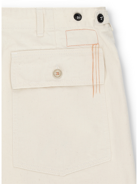 Fortela - New Fatigue Trousers - D000 Offwhite Fortela