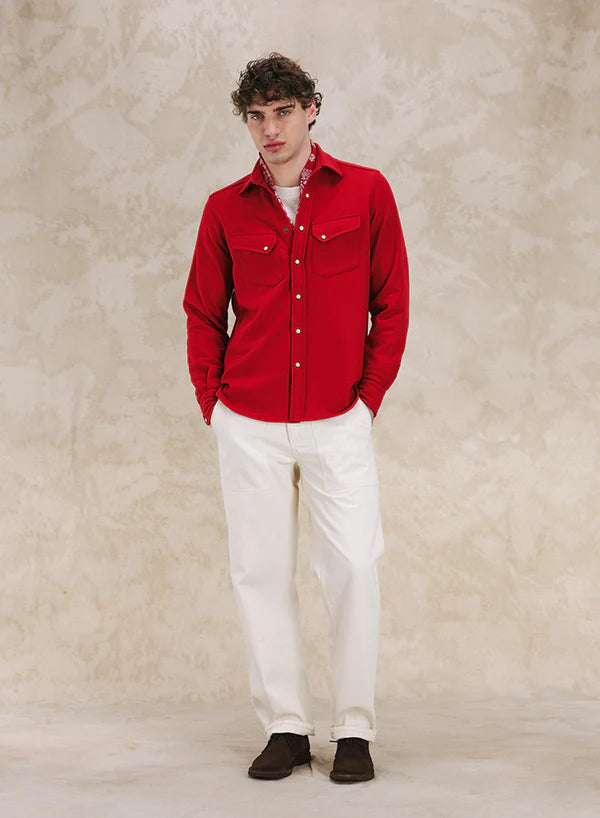 Fortela - Pasadena Shirt Western Flannel - Red Fortela