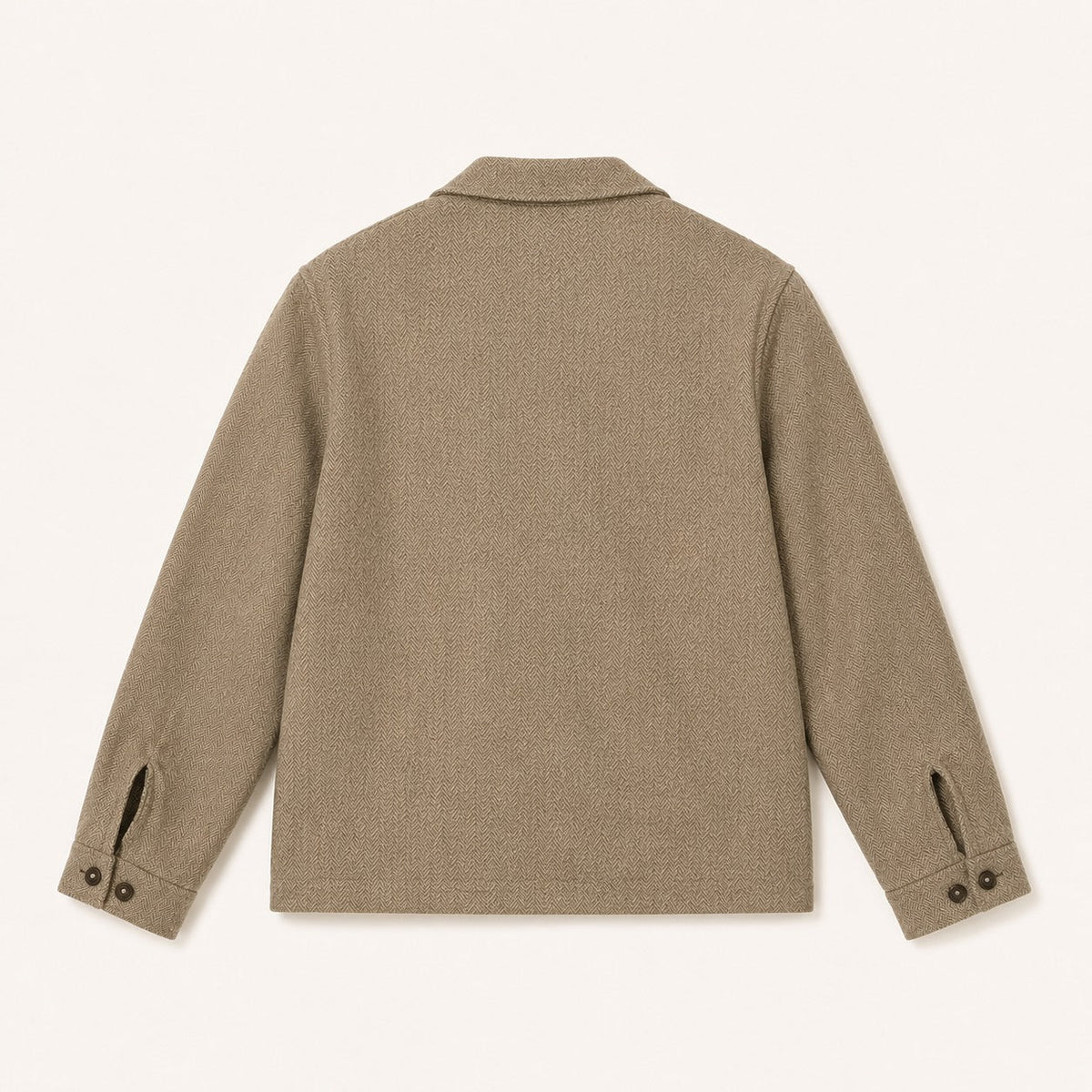 Fortela - Tristan Herringbone Wool Jacket - Beige Fortela