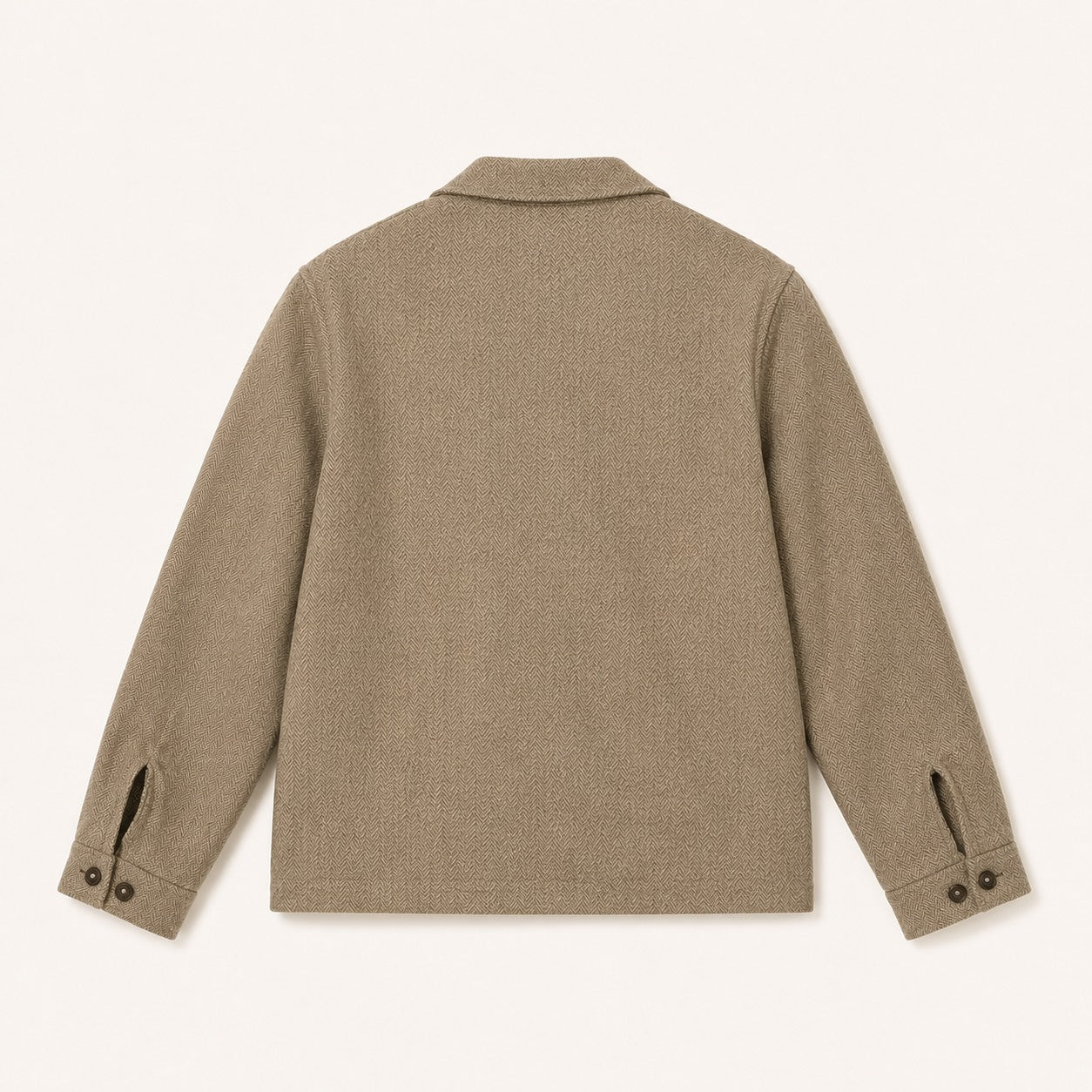 Fortela - Tristan Herringbone Wool Jacket - Beige Fortela