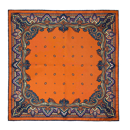Sera  Fine Silk - Mandarin Franciacorta Pocket Square