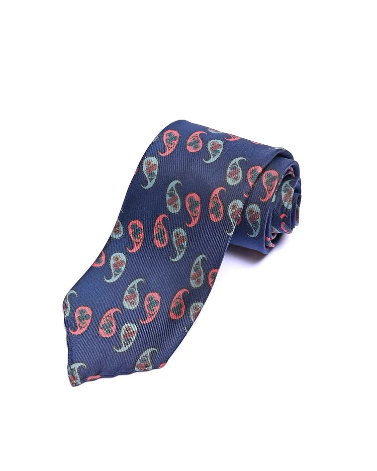 Spacca Neapolis - Assoluta Three Fold Printed Silk Tie